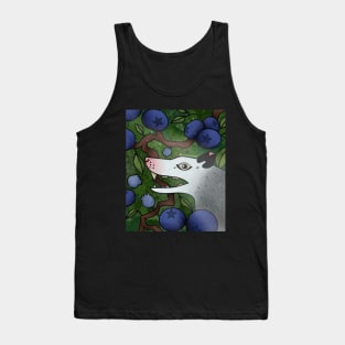 Opossum in a Blueberry Bush Tank Top